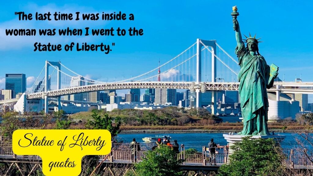 Quote on the Statue of Liberty 