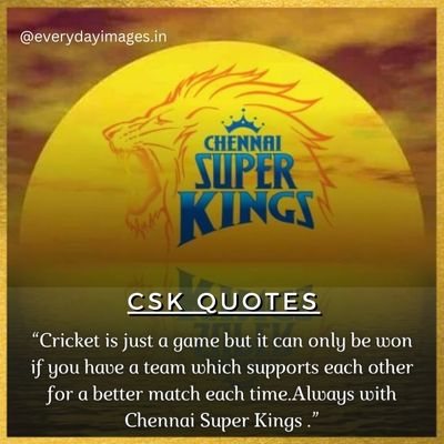 chennai super kings (CSK) quotes