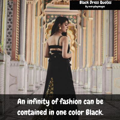 Fashionable Black Dress Quotes