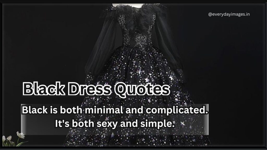 Black Dress Quotes