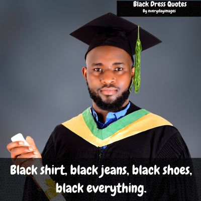 Black dress quotes for men