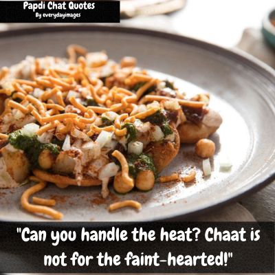 Spicy Papdi Chat Quotes