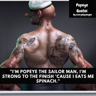 Popeye spinach saying