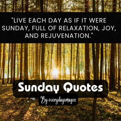 Everyday is Sunday Quotes
