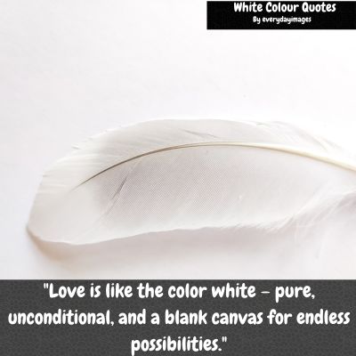 White Color Love quotes
