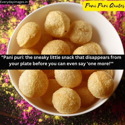 Funny Quotes on Pani Puri