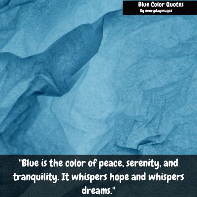 Blue Color Quotes