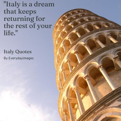 Inspirational Italy Quotes