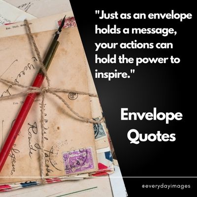 Motivational Envelope Quotes