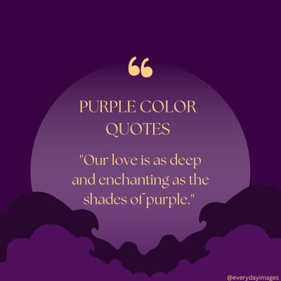 Purple Color Love Quotes