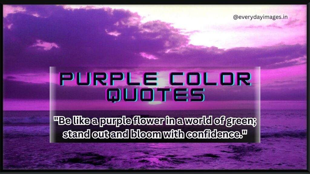 Purple color quotes