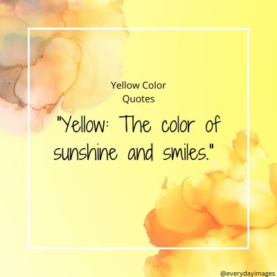 Short Yellow Color Quotes